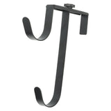 2Pcs Pool Pole Hanger Adjustable Metal Iron Pool Pole Hook Hanger Pool Accessories for Pool Poles Pool Fence Wall - 45-Degree Angle