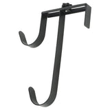 2Pcs Pool Pole Hanger Adjustable Metal Iron Pool Pole Hook Hanger Pool Accessories for Pool Poles Pool Fence Wall - Rear View