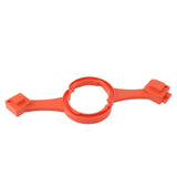 1 Set RV Sewer Fitting Wrench Connect Disconnect Easily Universal Spanner for Most 3in 4in Male Female RV Sewer Caps Orange - Side View