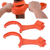 1 Set RV Sewer Fitting Wrench Connect Disconnect Easily Universal Spanner for Most 3in 4in Male Female RV Sewer Caps Orange - Extra Image
