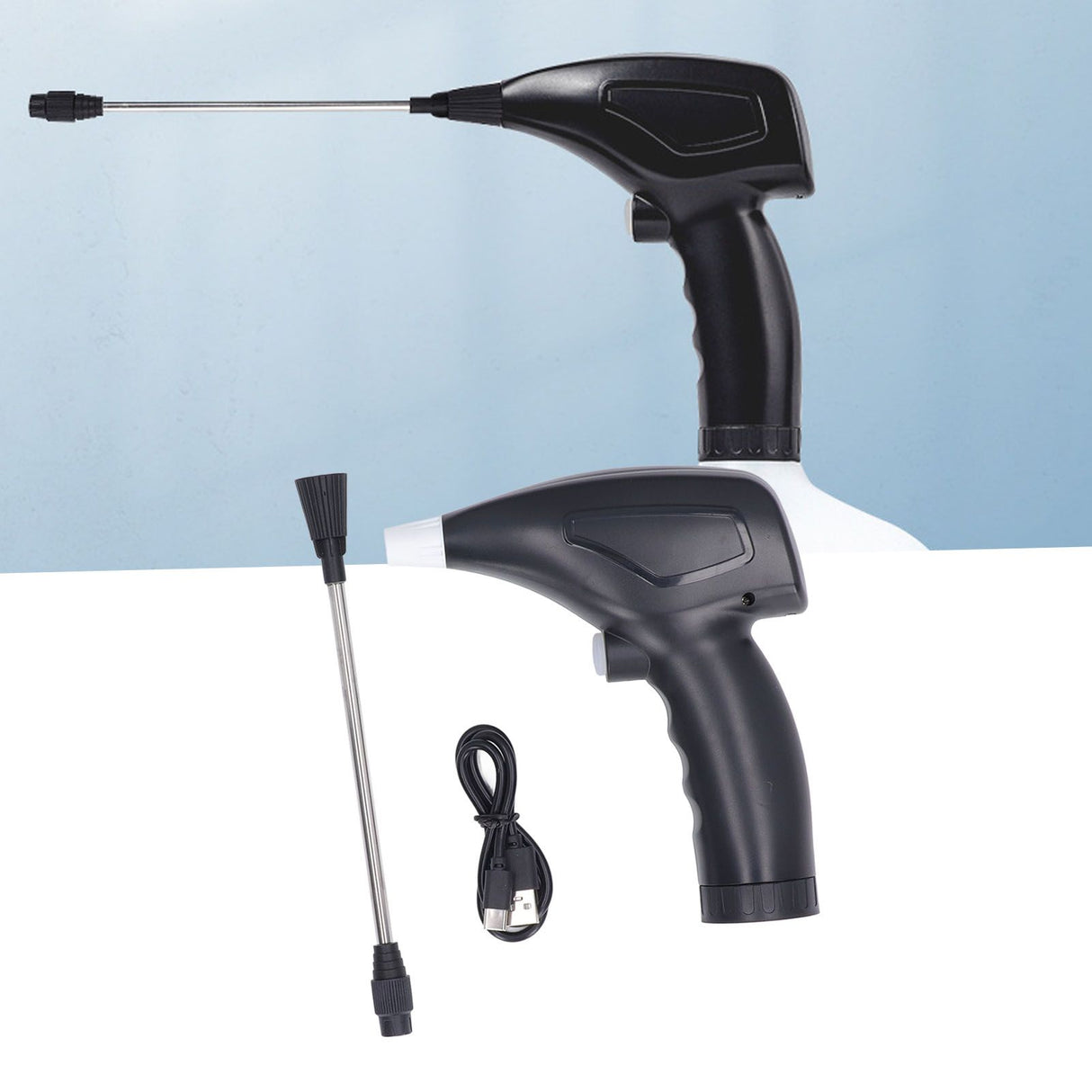 Electric Plant Sprayer Spout Battery Powered Rechargeable Handheld Watering Sprayer with Extension Bar for Home Garden
