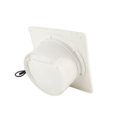 Solar Exhaust Fan 50W 6in ABS Protective Mesh IP67 Waterproof Ventilator for Greenhouses Pet Houses - Top-Down View