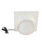 Solar Exhaust Fan 50W 6in ABS Protective Mesh IP67 Waterproof Ventilator for Greenhouses Pet Houses