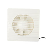 Solar Exhaust Fan 50W 6in ABS Protective Mesh IP67 Waterproof Ventilator for Greenhouses Pet Houses - Low Angle