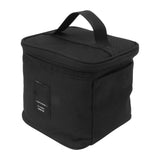Spice Bottle Carry Bag Removable Inner Divider Oxford Cloth Portable Seasoning Jar Bag for BBQ Picnic Camping Black