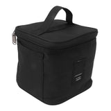 Spice Bottle Carry Bag Removable Inner Divider Oxford Cloth Portable Seasoning Jar Bag for BBQ Picnic Camping Black - Side View