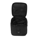 Spice Bottle Carry Bag Removable Inner Divider Oxford Cloth Portable Seasoning Jar Bag for BBQ Picnic Camping Black