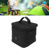 Spice Bottle Carry Bag Removable Inner Divider Oxford Cloth Portable Seasoning Jar Bag for BBQ Picnic Camping Black - Extra Image