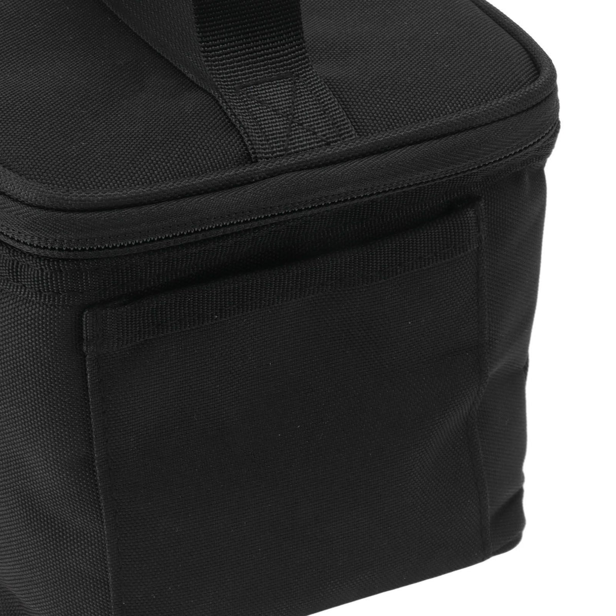 Spice Bottle Carry Bag Removable Inner Divider Oxford Cloth Portable Seasoning Jar Bag for BBQ Picnic Camping Black