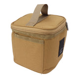 Spice Bottle Carry Bag Removable Inner Divider Oxford Cloth Portable Seasoning Jar Bag for BBQ Picnic Camping Khaki