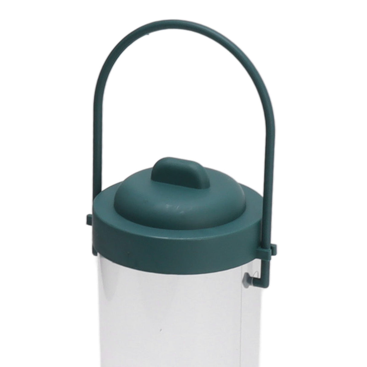 2 Set Bird Tube Feeder Plastic Transparent Hanging Finch Feeder Garden Decoration with 2 Vents 2 Ports