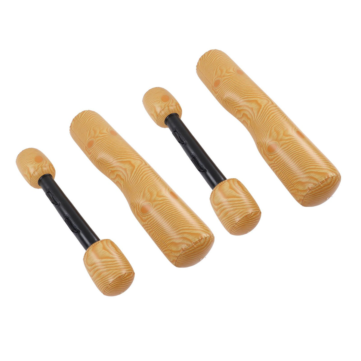 2 PCS Wood Grain Inflatable Floating Row Pool Floats Floating Log Raft Toys Outdoor Party Water Sports Games for Adults Kids