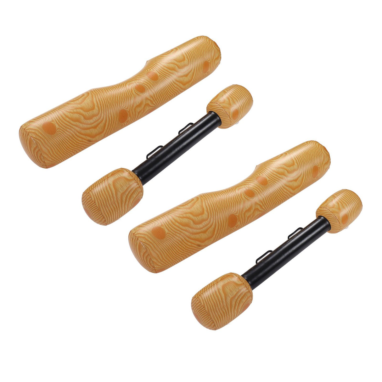 2 PCS Wood Grain Inflatable Floating Row Pool Floats Floating Log Raft Toys Outdoor Party Water Sports Games for Adults Kids