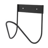 Garden Hose Holder 304 Stainless Steel Wall Mount Heave Duty Water Hose Hook Hanger for Outside Yard Black - Side View