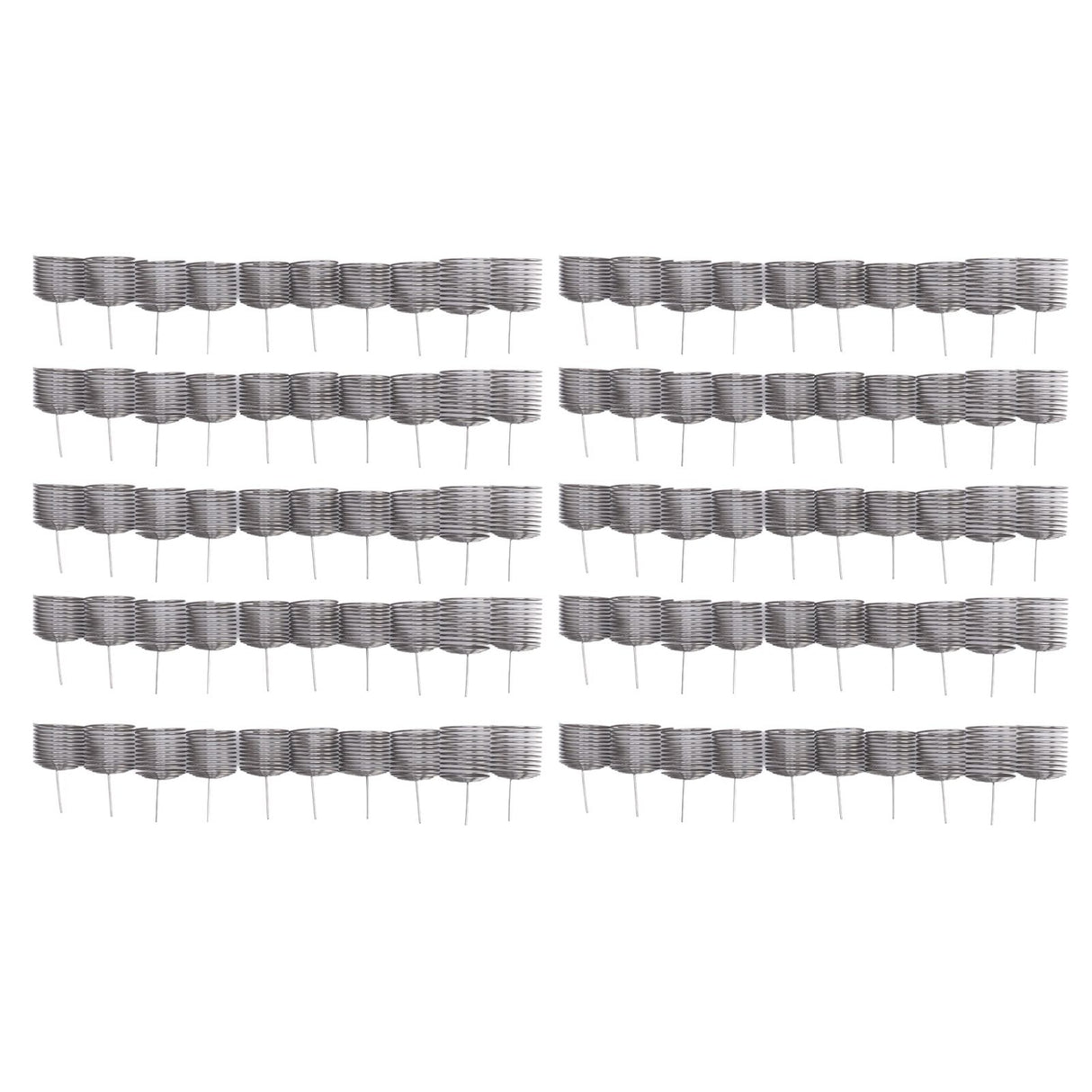 100PCS Fertilizer Mesh Basket Column Shape Stainless Steel Nutrition Box Tools for Garden Nursery Large