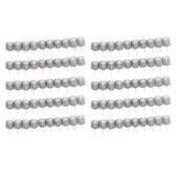 100PCS Fertilizer Mesh Basket Column Shape Stainless Steel Nutrition Box Tools for Garden Nursery Large - Front View