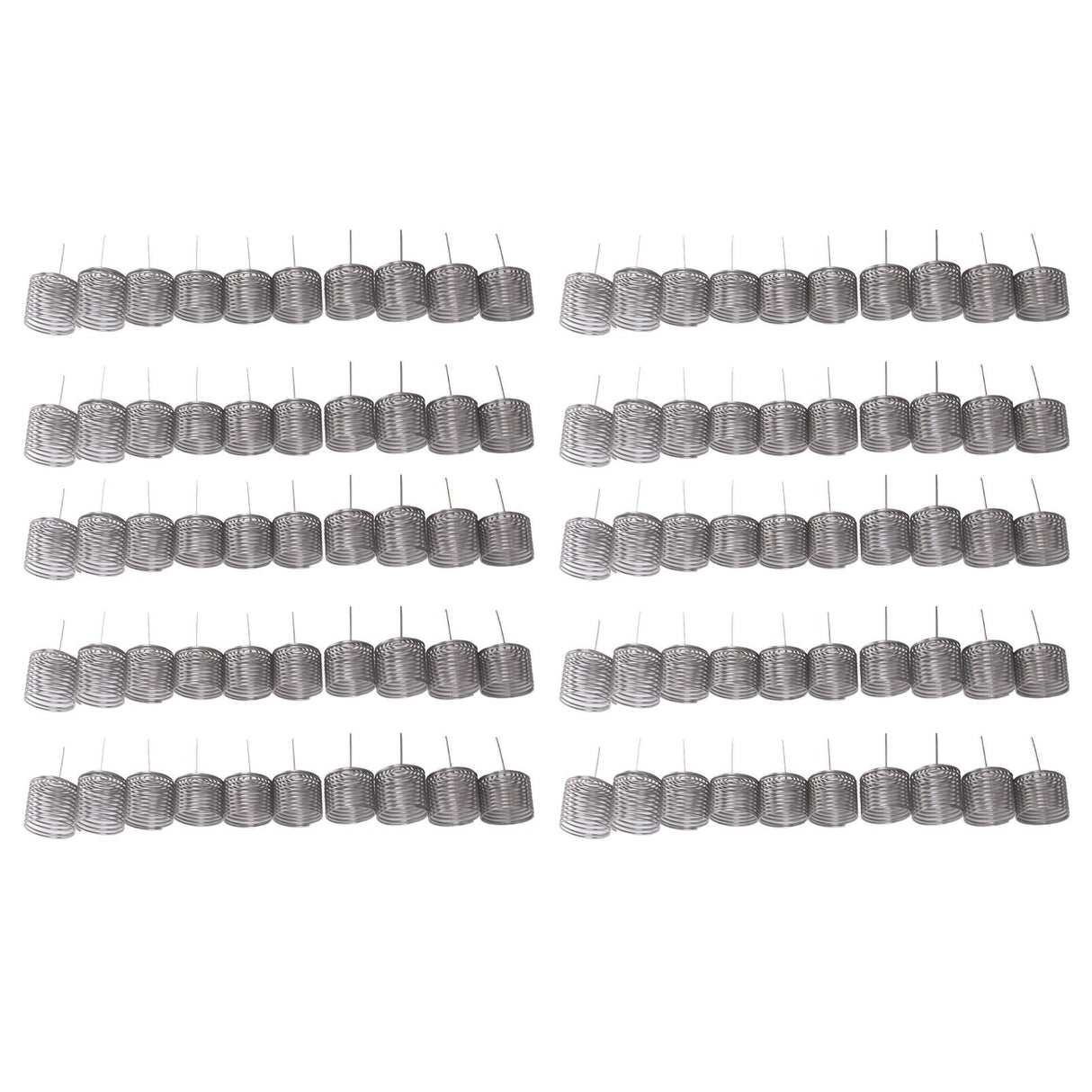 100PCS Fertilizer Mesh Basket Column Shape Stainless Steel Nutrition Box Tools for Garden Nursery Large