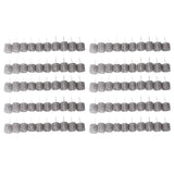 100PCS Fertilizer Mesh Basket Column Shape Stainless Steel Nutrition Box Tools for Garden Nursery Large