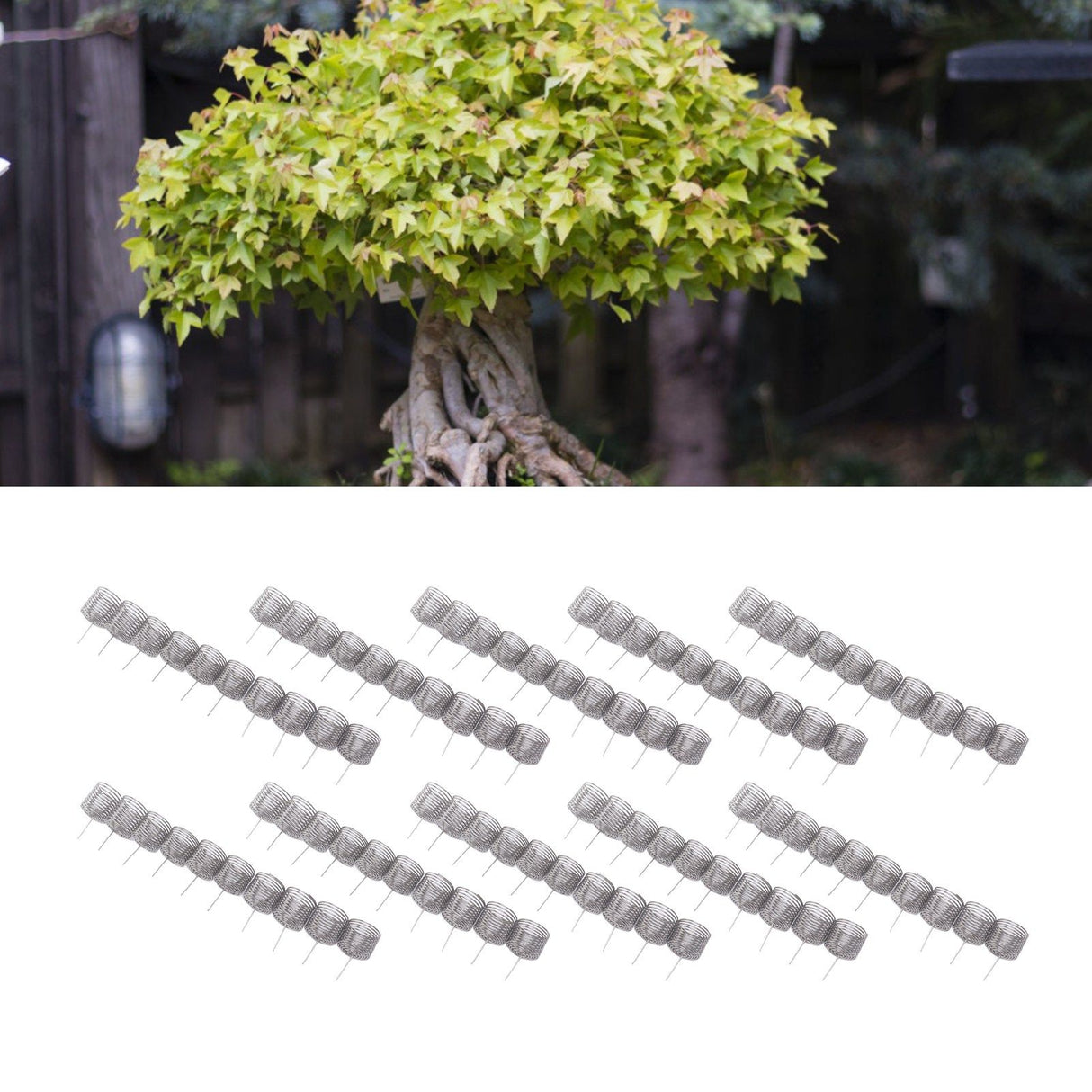 100PCS Fertilizer Mesh Basket Column Shape Stainless Steel Nutrition Box Tools for Garden Nursery Large