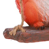 Hanging Squirrel Statues Garden Decor Cute Swing Squirrel Sculpture Outdoor Patio Ornament Animal Resin Figurine Red Brown - Extra Image