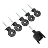 50Pcs Electric Fence Insulator Screw in Insulator Fence Ring Post Wood Post Insulator with Insulator Socket Tool - Extra Image
