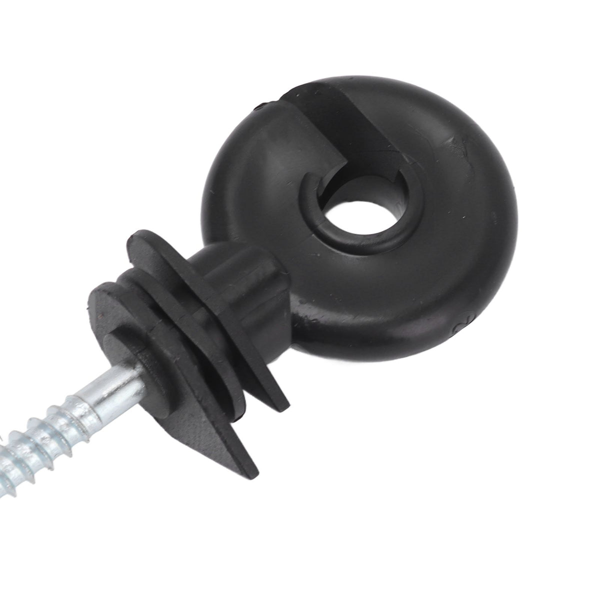 50Pcs Electric Fence Insulator Screw in Insulator Fence Ring Post Wood Post Insulator with Insulator Socket Tool
