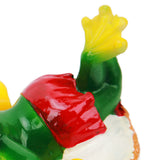 Frog Pond Ornaments Resin Colorfast Easy Float Water Floating Frog Garden Statue for Home Garden Yard Swimming Ring Frog - Extra Image