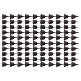 100PCS Plastic Fertilizer Mesh Basket with Lid Planting Fertilizer Net Pot for Succulent Orchid Bonsai Small Size with Lid