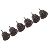 100PCS Plastic Fertilizer Mesh Basket with Lid Planting Fertilizer Net Pot for Succulent Orchid Bonsai Small Size with Lid