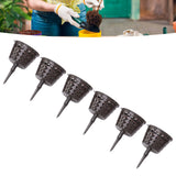 100PCS Plastic Fertilizer Mesh Basket with Lid Planting Fertilizer Net Pot for Succulent Orchid Bonsai Small Size with Lid - Extra Image