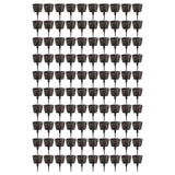 100PCS Plastic Fertilizer Mesh Basket with Lid Planting Fertilizer Net Pot for Succulent Orchid Bonsai Large Size with Lid