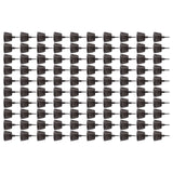 100PCS Plastic Fertilizer Mesh Basket with Lid Planting Fertilizer Net Pot for Succulent Orchid Bonsai Large Size with Lid - Front View