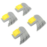 4pcs Cyclonic Scrubbing Brushes Plastic Rubber Cyclonic Brush Replacement Parts for Zodiac MX8 Mx6 Cleaner R0714400