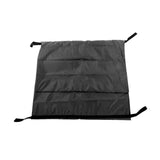 Black Emergency Cadaver Body Bag Oxford Cloth Body Storage Bag 210D Waterproof for Funeral Hospital Transportation 150x60cm/59.1x23.6in - Side View