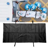 Black Emergency Cadaver Body Bag Oxford Cloth Body Storage Bag 210D Waterproof for Funeral Hospital Transportation 150x60cm/59.1x23.6in - Extra Image