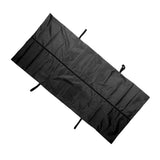 Black Emergency Cadaver Body Bag Oxford Cloth Body Storage Bag 210D Waterproof for Funeral Hospital Transportation 210x75cm/82.7x29.5in