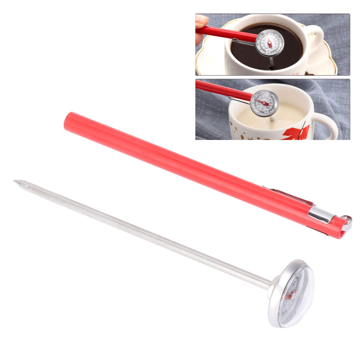Instant Read Meat Thermometer Accurate Reading Stainless Steel Kitchen Cooking Food Thermometer for Grill BBQ Smoker