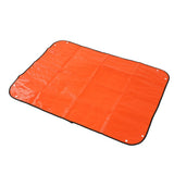 Large Repotting Mat Waterproof Foldable Indoor Plant Succulent Potting Mat for Plant Transplanting and Mess Control Orange - Rear View