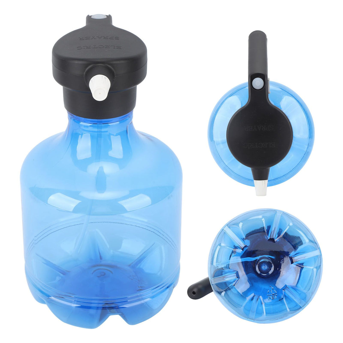 3L Electric Spray Bottle Rechargeable High Pressure Cleaning Spray Can for Watering Flowers Garden Cleaning Blue
