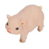 Cute Pig Garden Statue Resin Animals Figurine Outdoor Sculpture Resin Lawn Ornament Mini Pink