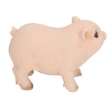 Cute Pig Garden Statue Resin Animals Figurine Outdoor Sculpture Resin Lawn Ornament Mini Pink - Top-Down View