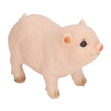 Cute Pig Garden Statue Resin Animals Figurine Outdoor Sculpture Resin Lawn Ornament Mini Pink - 45-Degree Angle