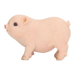 Cute Pig Garden Statue Resin Animals Figurine Outdoor Sculpture Resin Lawn Ornament Mini Pink - Rear View