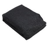 Balcony Privacy Screen Fence Cover HDPE UV Protection Privacy Screen Fence for Deck Patio Backyard Outdoor Pool Black - Front View