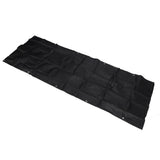 Balcony Privacy Screen Fence Cover HDPE UV Protection Privacy Screen Fence for Deck Patio Backyard Outdoor Pool Black - Rear View