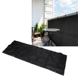Balcony Privacy Screen Fence Cover HDPE UV Protection Privacy Screen Fence for Deck Patio Backyard Outdoor Pool Black - Extra Image