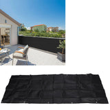 Balcony Privacy Screen Fence Cover HDPE UV Protection Privacy Screen Fence for Deck Patio Backyard Outdoor Pool Black