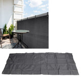 Balcony Privacy Screen Fence Cover HDPE UV Protection Privacy Screen Fence for Deck Patio Backyard Outdoor Pool Dark Gray - Extra Image