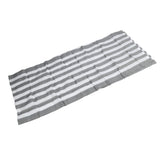 Balcony Privacy Screen Fence Cover HDPE UV Protection Privacy Screen Fence for Deck Patio Backyard Outdoor Pool Greyish White - Rear View