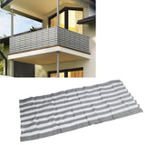 Balcony Privacy Screen Fence Cover HDPE UV Protection Privacy Screen Fence for Deck Patio Backyard Outdoor Pool Greyish White - Extra Image